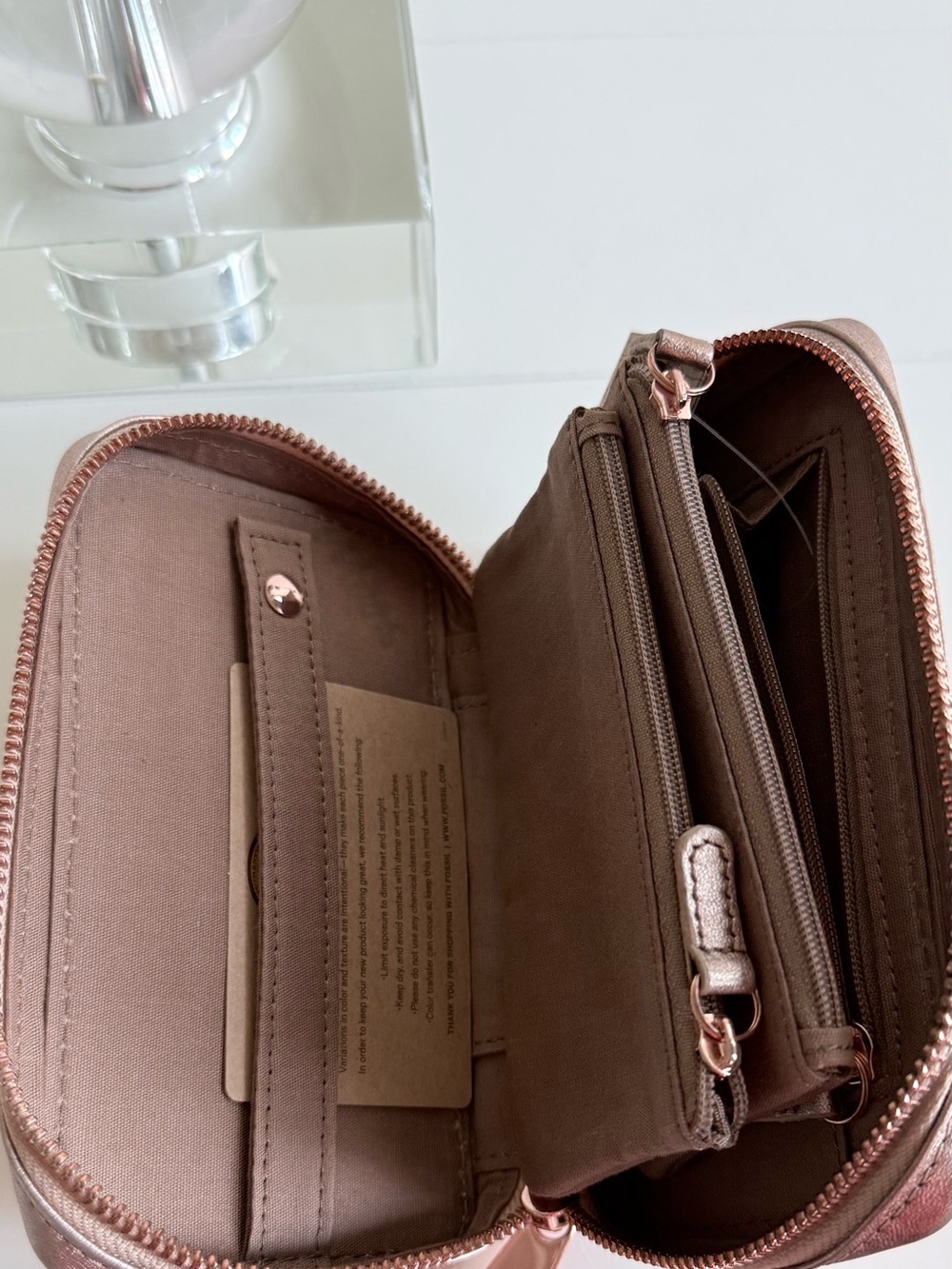 Fossil Rose Gold Women’s Jewelry Case
